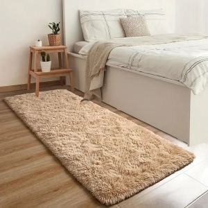 Soft And Fluffy Long Pile Carpet Easy-Care And Machine Washable Living Room Sofa Rug Bedside Rug For Bedroom Home Decor