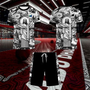 2025 Summer New Brazilian Football Club Training Clothes Quick Drying Childrens Set Football Training Shirt Summer Football Top