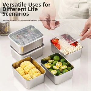 Stainless Steel Large Capacity Food Storage Box