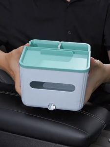 Jin.Lucky กล่องวางแก้วน้ำ กล่องใส่ของอเนกประสงค์ อุปกรณภายในรถยนต์