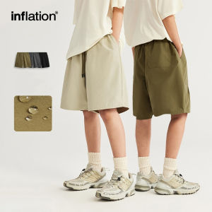 INFLATION brand mens youth double-sided workwear shorts for spring/summer 2024 new street loose fashion brand basic casual capris