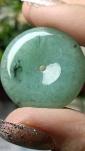 (Certificate) 100% Natural High Quality Natural Burmese Jade /Jadeite / Feicui Jade Pendant (附证书) 100%纯天然A货 翡翠平安扣 吊坠 精致上档次 水头油亮 值得收藏