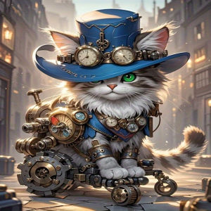 HUACAN 5D Diy Diamond Painting Cat Animal Handmade Diamond Mosaic City Street Full Square Round Drill Home Decoration Crafts