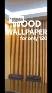CMZ Wallpaper Wood Design 45CM x 30FT Self Adhesive 3D Waterproof PVC Wall Decorative