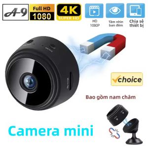 Camera IP Mini A9 480p HD Không Dây Tầm Nhìn Ban Đêm Kích Hoạt Bằng Giọng Nói Giám Sát An Ninh Thông Minh Camera Wifi Cho Nhà Thông Minh Với Chức Năng Phát Hiện Chuyển Động 12 Giây