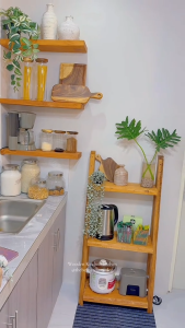 plant pot display rack rustic wooden shelves for condiments display kitchen utensil organizer fruit sand storage bookshelves display condiment stand wooden pot display solid wooden triangular shelves standing storage
