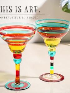 Hand-Painted High Aesthetic Cocktail Glass