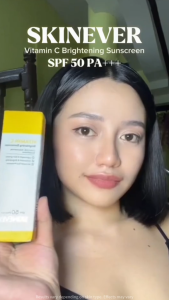 SKINEVER SPF50+++ Sunscreen Vitamin C Brightening Waterproof Long Lasting Sun Protection Comfort