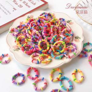 Colorful Elastic Hair Ties for Girls Baby Hair Bands Non-Damaging Small Size Hair Accessories Korean Style Childrens Accessories
