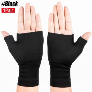 1Pair Wrist Brace Compression Gloves Lightweight Breathable Hand Sleeves for Men Women Sports Volleyball Basketball Golf Yoga
