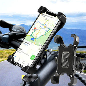 360 degrees Rotatable Electric Bicycle Phone Holder for All Phone Riding MTB Bike Moto Motorcycle Stand Bracket Non-slip Cycling