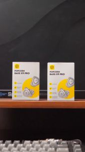 POPCORN IEM Earphones with Mic Dual Magnetic Dynamic Drivers HiFi Stereo Sound in-Ear Monitors Noise Isolation Wired Headphones Earbuds with Detachable Cable for Singers Musicians Drummers