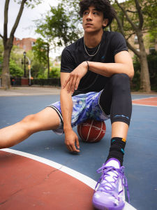 Quần Short MESH In Hình Sen