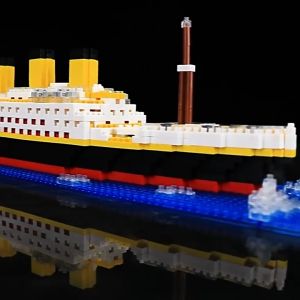 Mainan Titanic Blocks DIY besar Warship 1878Pcs Mainan Balok Susun Edukasi Mainan 8/9/10 tahun