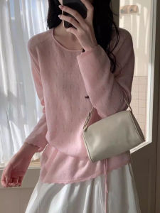 QINGNAER | Graceful Elegant Anti-Aging Big Size Spring Knitwear