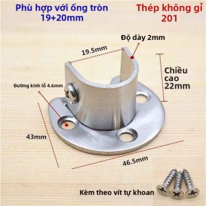 gumahus | Đế Hỗ Trợ Gắn Đặt Ống Tròn Inox 304