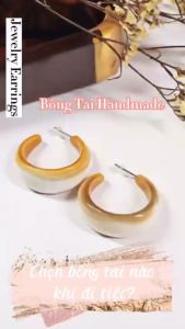 Bông tai sừng xuất Nhật sang trọng