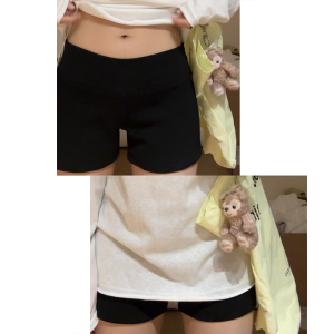 Grey High Waist Straight Leg Casual Sports Pants for Women Summer 2025 Slim Fit Trendy Shorts Teen Sweet Style Clothing