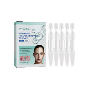 Jaysuing Whitening Freckle Removing Essence Remove Dark Spots Freckle Fade Pigmentation Melasma Brighten Melasma Moisturizing Fade Corrector Serum Skin Care Effective 2ml*5pcs