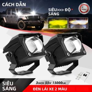 Đèn Làm Việc LED Hai Màu HAOLIDE 15000LM Chùm Sáng Pha Và Chùm Sáng Điểm Dành Cho Xe Địa Hình ATV SUV - 12V 24V Đèn Sương Mù Màu Hổ Phách