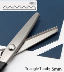 Stainless Steel Pinking Shears Triangle Zig Zag Scissors Lace Fabric Cutting Tailor Sewing Dressmaking Craft Tools