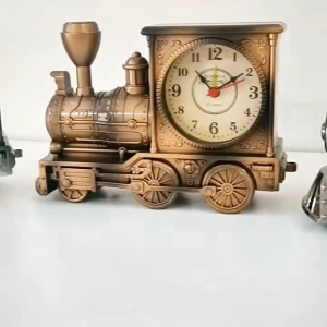 [MSIA SHIP] NOVELTY Vintage Train Alarm Clock Table Clock Desk Clock Birthday Christmas Farewell Gift Retro Nostagia Classical Aesthetic Themed Souvenir Gifts Home Decor Ornament Timeless Memory
