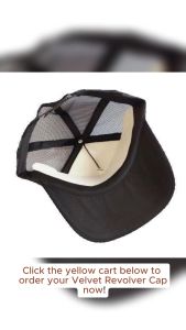 VELVET REVOLVER BAND WHITE VINYL TRUCKER/NET CAP