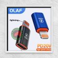 OTG TYPE C TO LIGHTNING ADAPTER DATA CHARGING OTG IPON  TYPE C. 