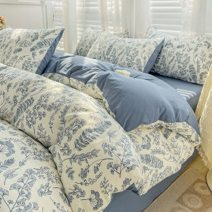A Class Baby-safe Washed Cotton Hemp Four-Piece Bedding Set