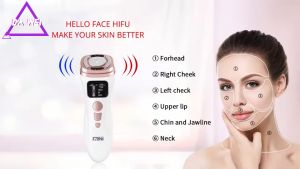 NEW Mini HIFU Facial Machine RF Tightening For Eye & Facial Lifting and Tightening Anti Wrinkle Face Massager