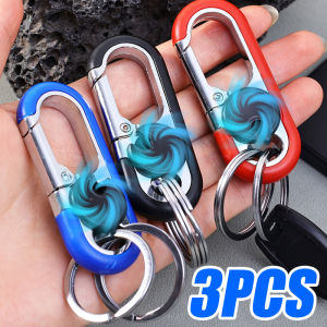 🔥Hot🔥3PCS High Quality New Men Keychain Business Style Zinc Alloy Belt Double Ring Car Keychain for Men Gift Keychain Hook Car Accessories