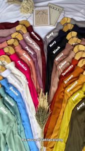 HOSC01 - Kemeja Kerja Wanita Dewasa Jumbo Bahan Katun Rayon Polos Untuk Acara Formal & Non-Formal Model Terbaru