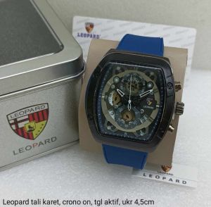 Jam Tangan Leopard Crono Aktif Tanggal Aktif Waterproof Jam Tangan Pria Bisa Dibawa Berendam