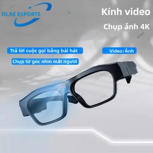 Kính Thông Minh Quay Video 4K HD Bluetooth Nghe Nhạc Không Dây Gọi Điện Mini Thể Thao Dành Cho Lái Xe Đạp Xe