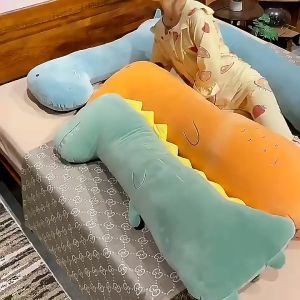 EV B14 Boneka Bantal Guling Rubah Crocodilee Dino Sarung Bisa Lepas Bahan Lembut