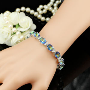 SEQUITO สร้อยข้อมือผู้หญิงสีสันสดใสสีฟ้าเคลือบเงินประกายการตั้งคามปู Charming เพิ่มเติมเพิ่มเติมเพิ่มเติม รูปแบบ แบบกล้อง และสำหรับสายตั้งการผ่าตัดใส