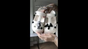 HÀNG SIÊU CẤP DÉP CROSS NỮ DÉP SỤC NỮ KÈM STICK DỄ THƯƠNG ĐẾ CAO 5CM PHONG CÁCH HÀN QUỐC-RUBISHOES
