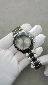 Vỏ Đồng Hồ Bằng Thép Không Gỉ Chất Lượng Cao 40mm Thích Hợp Cho Bộ Máy VK63 VK63A Phụ Kiện Dây Đeo Đồng Hồ Chống Nước Bằng Pha Lê Sapphire