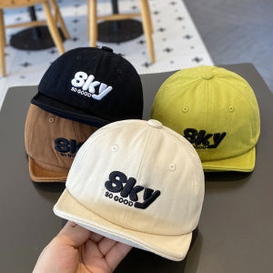 Mũ Bóng Chày Mềm Mại Nhẹ Cho Bé Trai Mùa Xuân Thu Mũ Lưỡi Trai Ngắn Phong Cách Hàn Quốc Cho Bé Trai Và Bé Gái