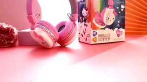 Headphone 3D Dj Bando Wireless Bluetooth AH-806D Kuromi Kulomi Disney Sanrio Cartoon AH-806Y Stereo Xtra Bass