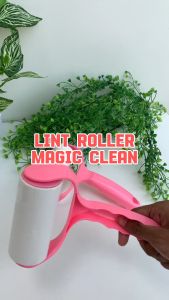 Pembersih Bulu Lint Roller Magic Clean - Pembersih Bulu Hewan Kucing - Sikat Pembersih Bulu Anjing Kucing Hewan Alat Pembersih Bulu Baju Kasur Sofa Karpet 2In1 Praktis-Sikat Pembersih Bulu Hewan Peliharaan Ajaib Dua Sisi - Lint Roller / Sticky Roll