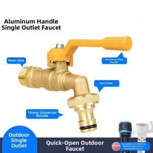 Anti-freeze Outdoor Faucet Dual Outlet Garden Use