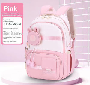 【2025 NEW】Cute Girl Kids School Bag Light weight large capacity waterproof Multilevel space Children Backpack Spine Protection Load Reduction Primary Students School Bags  for Grades 1-6