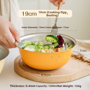 SHUEHO | Food-Grade Stainless Steel Multi-Purpose Kitchen Bowl