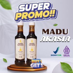 Promo Beli 1 Gratis 1 Madu Akasia Murni