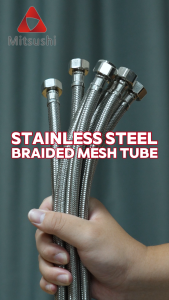 Mitsushi 120cm/47Inches 304 Stainless Flexible Hose Heavy Duty Corrugated Pipe for Aucet Sink Lavatory Supply Line Connector Hose