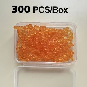 300 Pcs 4mm Silicone Fishing Egg Beads UV Glow Floating Egg Bait for Trout Bass Fly Fishing & Lure Fishing Accessories