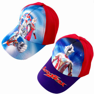 Bandai | 1 Pc Baseball Cap Ultraman Action Figures Cartoon Cosmic Hero Ultraman Zoffy Zero Mebius Hat Festival Party Supplies Gift Toy