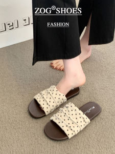 ZOG | Retro Pleated Flat Comfortable Beach Slip-Ons