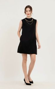 Badomoda CRIZEN Funnel Neck Dress with Necklace: A Versatile Women's Attire